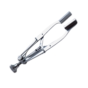 Stevenson Lacrimal Sac Retractor, Solid 13.5mm Wide X 5mm Deep Serrated Blades, With Dull Finish, 20mm Spread, And Overall Length Of 3 1/8" (80mm) 